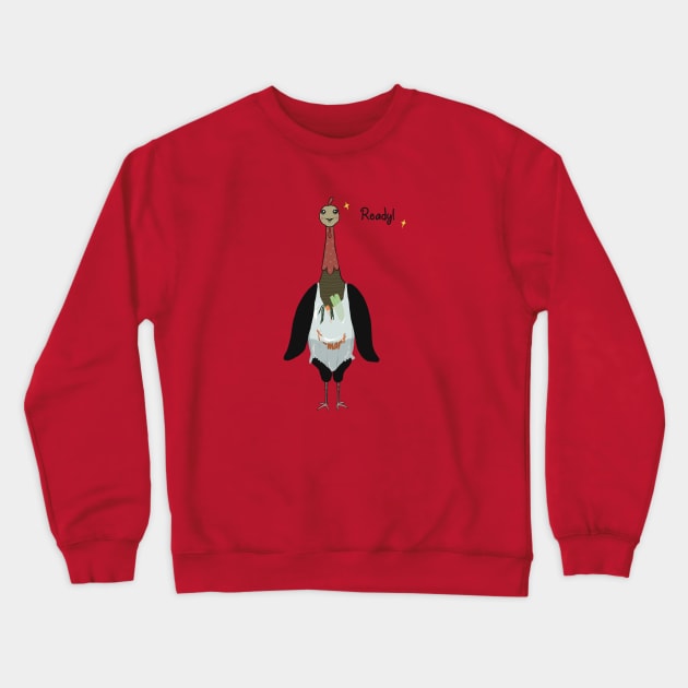 Happy turkey Crewneck Sweatshirt by Tomo